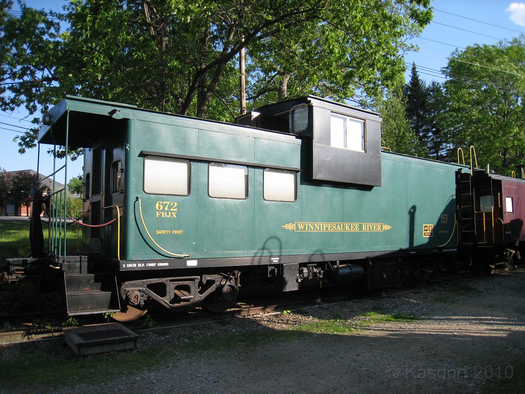 Tilton NH Trail 2010 042.jpg - The other "End of the Line" on the Winnipesauke River Trail is a rail road museum. Cabooses, cabooses, cabooses... guess it IS the end of the line.